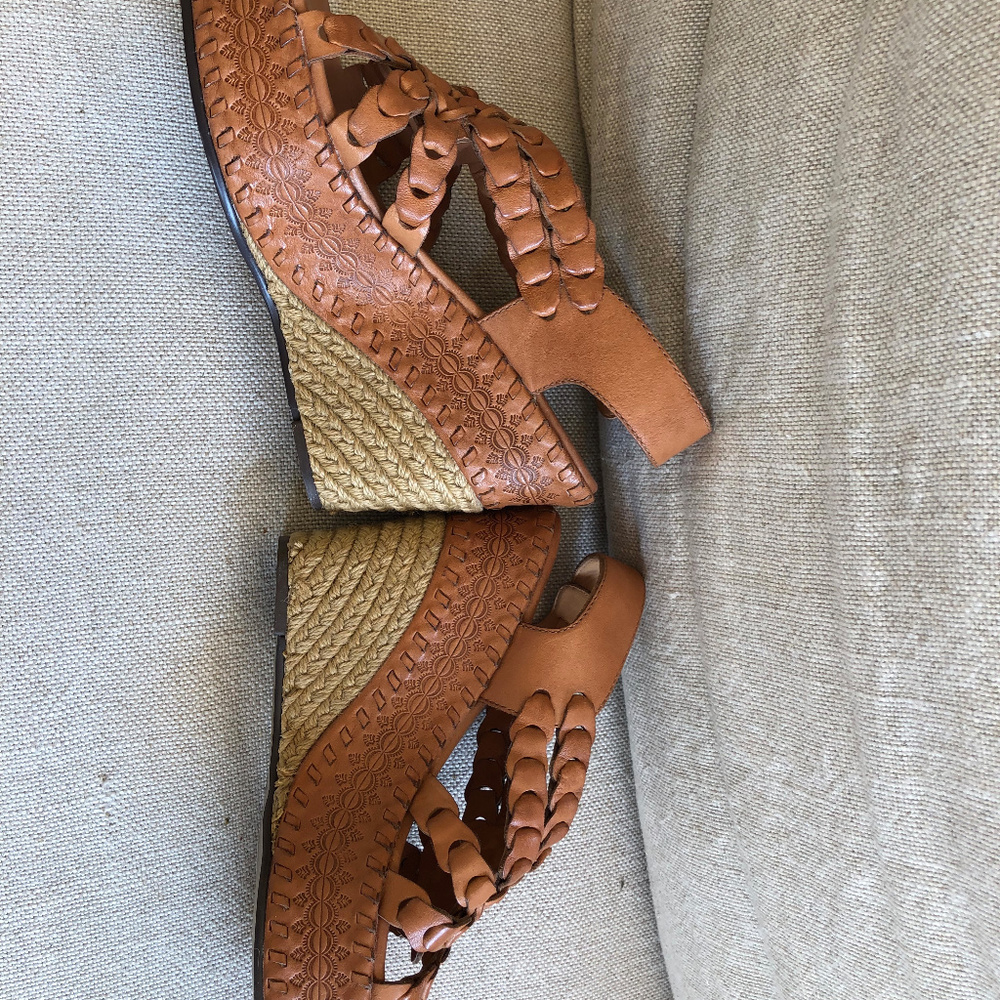 Ash braided vachetta high wedge shoes size 36 6 - Picture 7 of 8